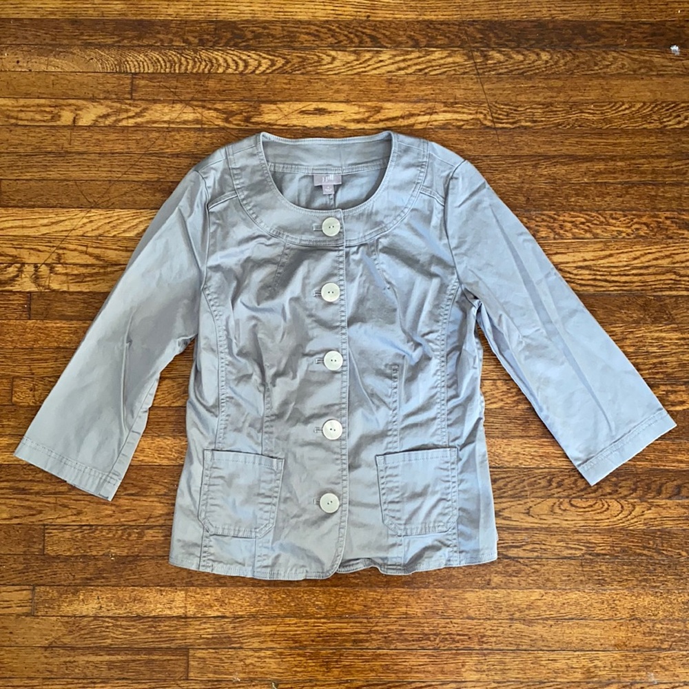 J. Jill Grey 3/4 Sleeve Jacket